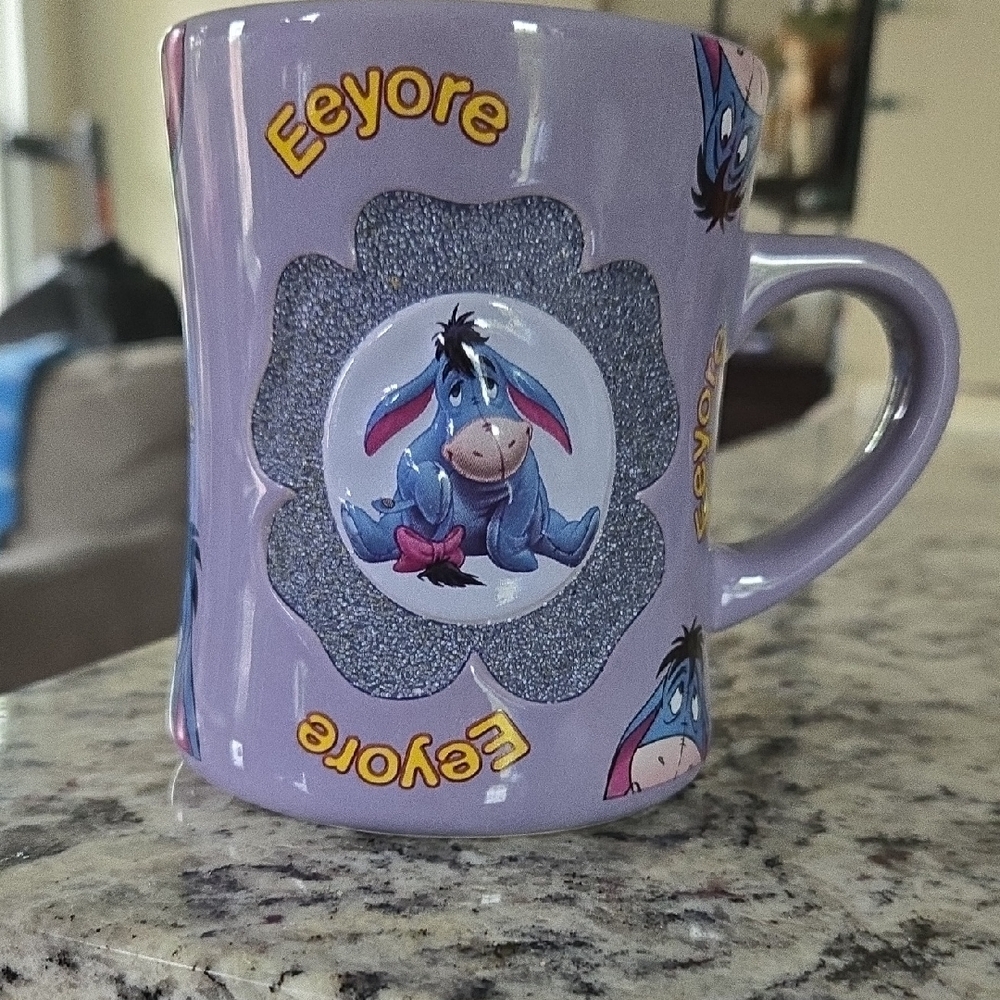 Disney Purple and Blue Eeyore Coffee Mug